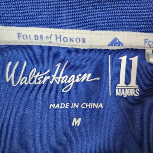 Walter Hagen Shirt Mens Multi Medium Folds of Honor American Flag Golf Polo - Picture 3 of 7